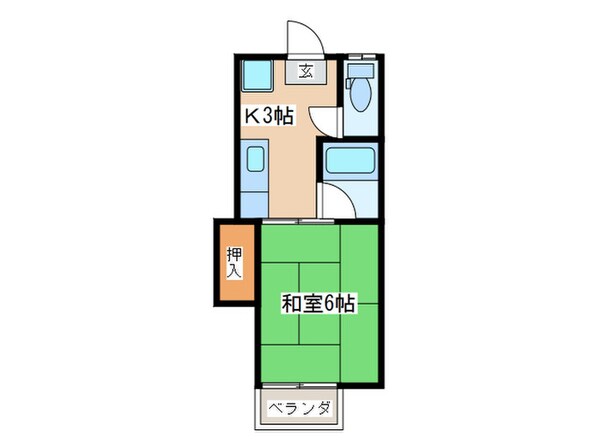 サンハイツＫ－２１の物件間取画像